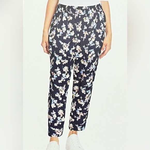 Jessica Simpson Women's Plus Size Floral Ankle Pants XL NWT - Picture 1 of 11